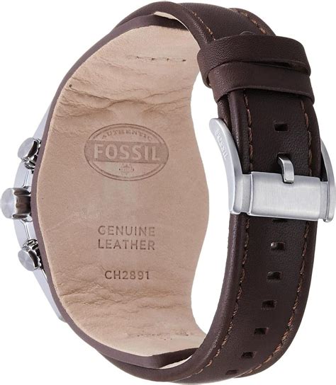 Fossil Coachman Chronograph Black Dial Brown Leather Watch For Men Ch2891 Buy Online At Best