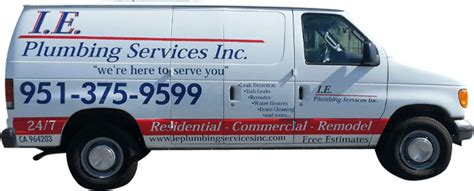 I.E. Plumbing Services Inc. Menifee | Pluming and Drainage Services