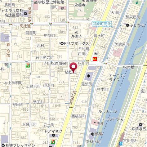 京都府京都市下京区寺町通松原下る植松町710 の地図 Mapfan