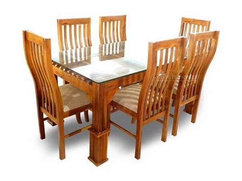 Teak Wood Dining Table At Best Price In Mumbai By Waniya Glass