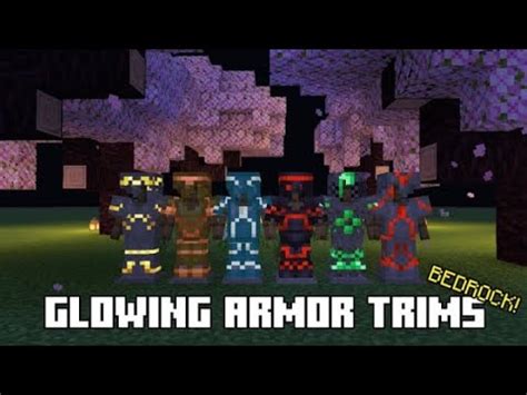 Glowing Glimmering Armour Trims Texture Pack Bedrock Mcpe YouTube