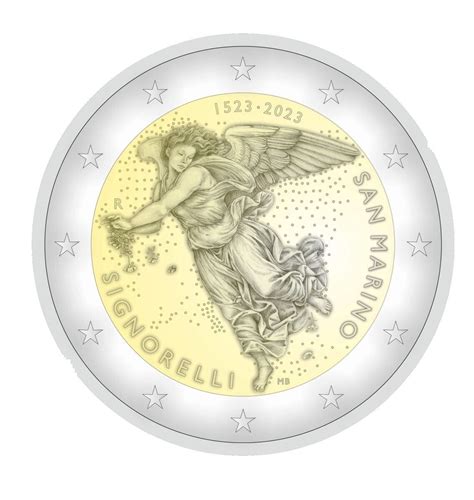 2 Euro San Marino 2023 500ste Sterfdag Van Luca Signorelli BU Blister