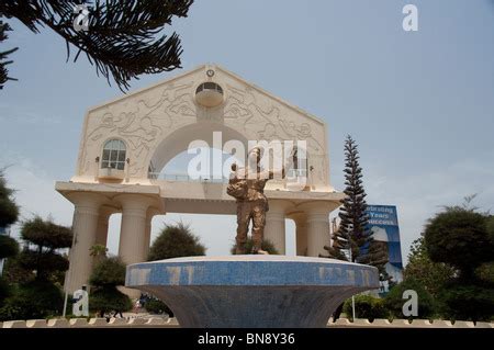 Africa, Gambia. Capital city of Banjul. Port area of Banjul. Over Stock ...