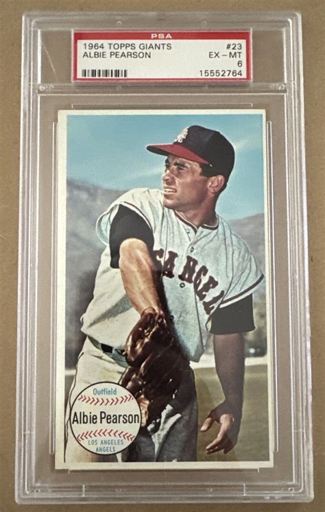 Topps Giants Albie Pearson Psa Ebay