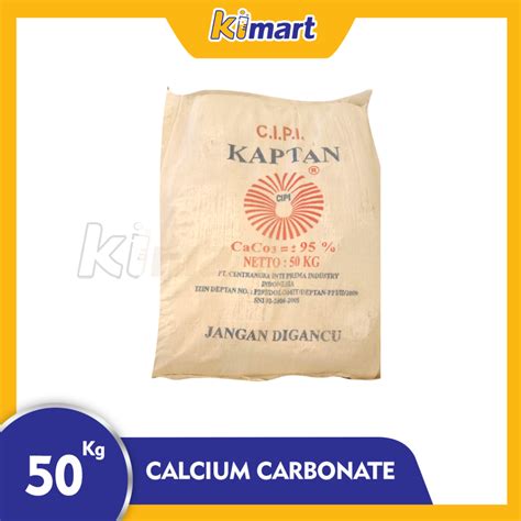 Jual GORISR CALCIUM CARBONAT CaCO3 KALSIUM KARBONAT 1SAK 50KG Shopee