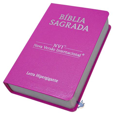 B Blia Nvi Letra Hipergigante Capa Luxo Coverbook Rosa