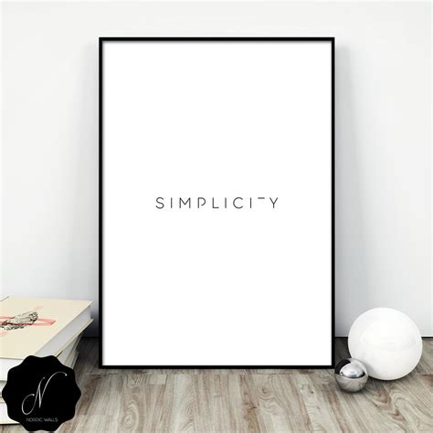 Minimalist Printable Wall Art Typography Wall Art Prints Etsy