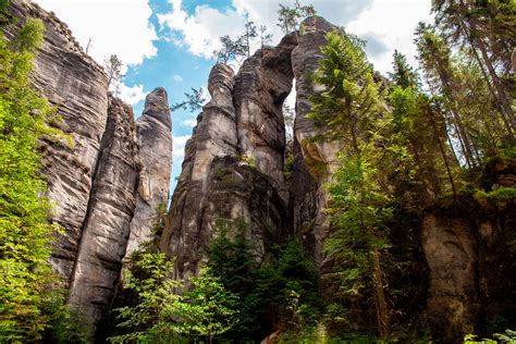 Skalne Miasto Adršpach Czechy Kurcgalopkiem