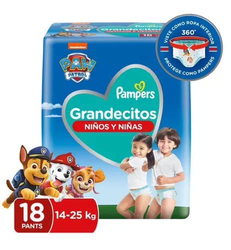 Pañales Pampers Pants Easy Up Xxg Grandecitos 18un Género Sin Género