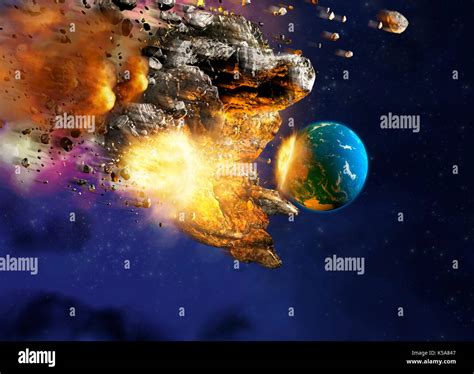 Meteor Hitting Earth 2030 Vision Plan Pelajaran