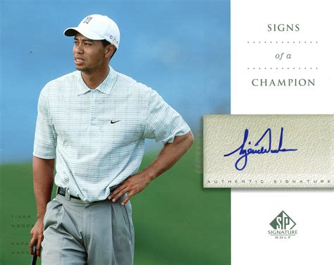 Lot Detail Tiger Woods Signed X Signs Of A Champion Photo