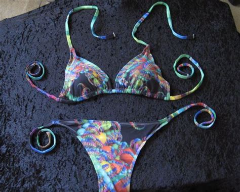 Custom Fractal Art Bikini Alien DNA Design