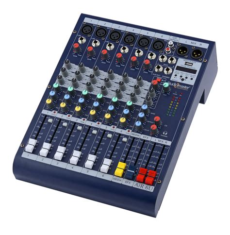 Studiomaster Air 6u 6 Channel Mixer With Usb Option Bluetooth And