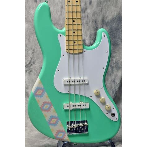 Fender Made In Japan Silent Siren Jazz Bass Maple Fingerboard Surf Green 福岡パルコ店yrk 20