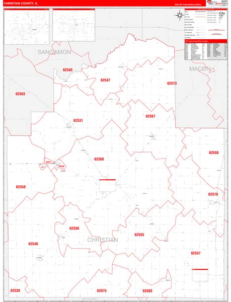 Maps of Christian County Illinois - marketmaps.com