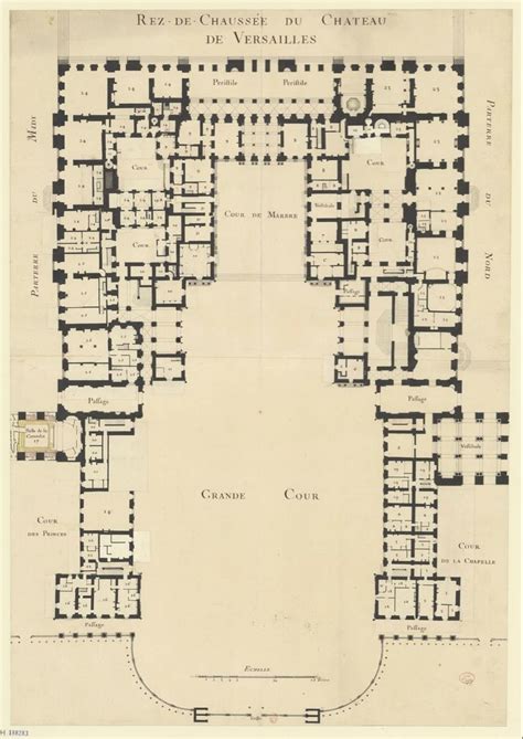 Château De Versailles Ground Floor Plan Circa 1701 1710 Versailles