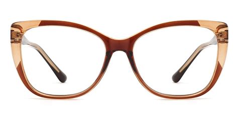 Dhriti Cat Eye Brown Glasses For Women Lensmart