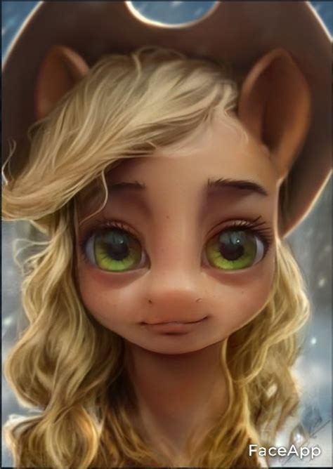 Safe Artist Assasinmonkey Edit Faceapp Applejack Earth