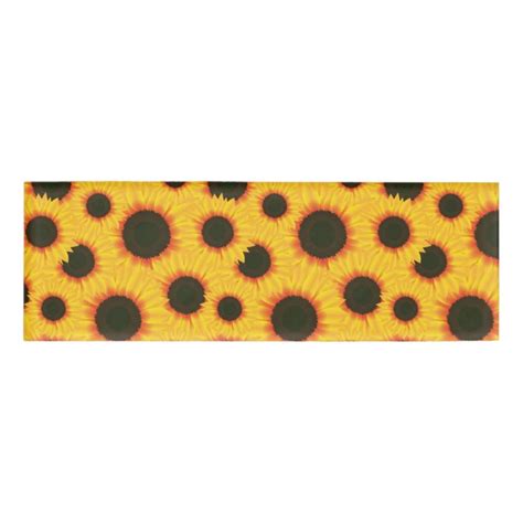 Spring colorful pattern sunflower name tag | Zazzle.com