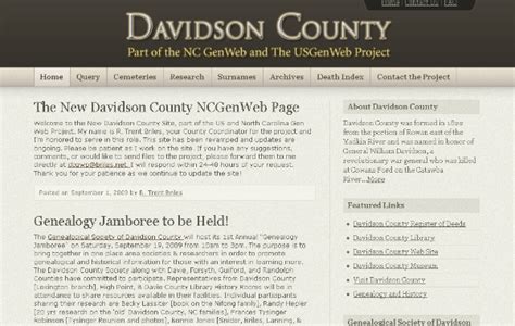 New Site for Davidson County | NCGenWeb Project