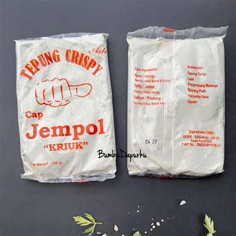 Jual Pcs X Gr Tepung Crispy Kriuk Cap Jempol Free Sendok Di