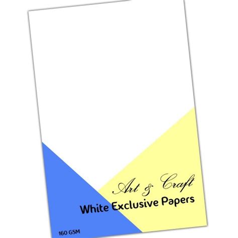 Art & Craft White Exclusive Paper Pack - A4 (50 Sheets) - WEPA4*50 | HNDMD