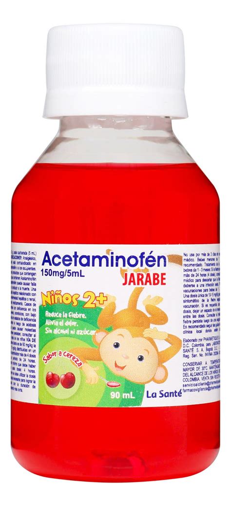 Acetaminofen 150 Mg 5 Ml Jarabe 90 Ml La Sante Drogueria Farmaweb