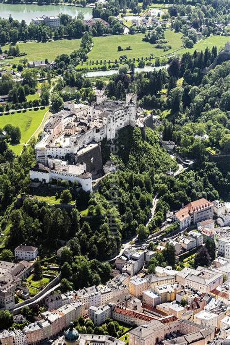 Salzburg Von Oben Burg Festung Hohensalzburg In Salzburg In Sterreich