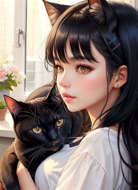 Details 81 Anime Girl With Cat Vn