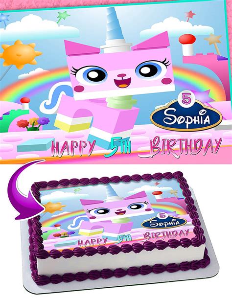 Unikitty Edible Cake Toppers – Edible Cake Topper Corp