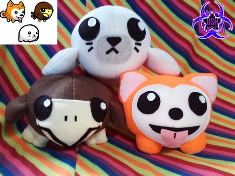 Castle Crashers animal orb plushies by SlaveRain on DeviantArt