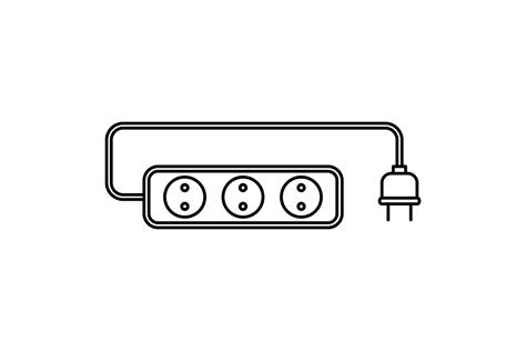 Extension Cord Icon Outline Style By Anatolir56 Thehungryjpeg