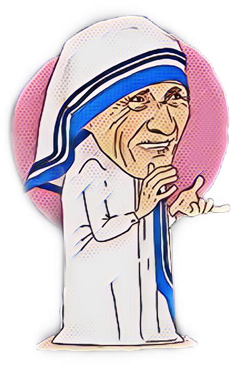 Download Freetoedit Motherteresa Teresa - Cartoon - ClipartKey