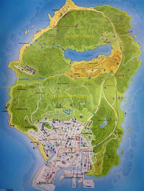 GTA V: Map - Orcz.com, The Video Games Wiki