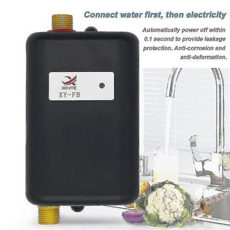 Electric Instant Hot Water System Tankless Shower Heater Under Sink Tap Faucet Fruugo UK