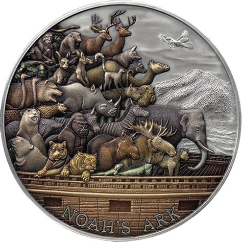 Noah Ark Fundamental Stories Of The Bible Oz Silver Coin Tokelau