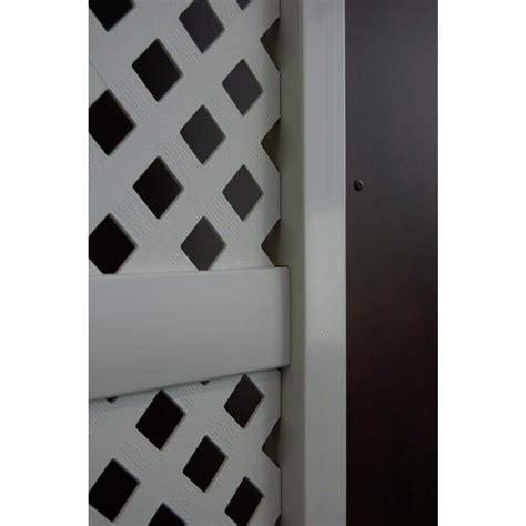 Buy 62 In X 28 In White Vinyl Pvc Sunburst Trellis With White Lattice Online At Lowest Price