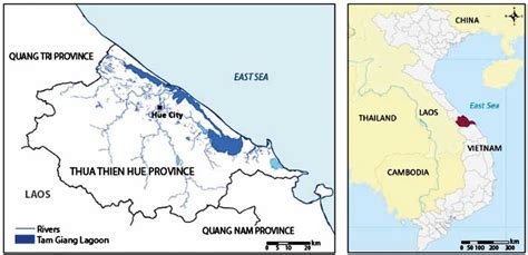 Map and location of Thua Thien Hue province in Central Vietnam (Adapted ...