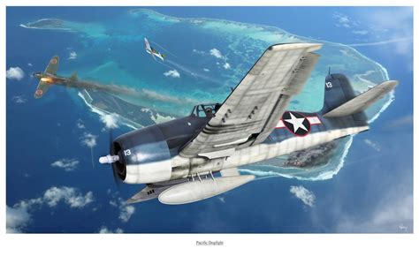 Pacific Dogfight By Hendrikaviationart On Deviantart