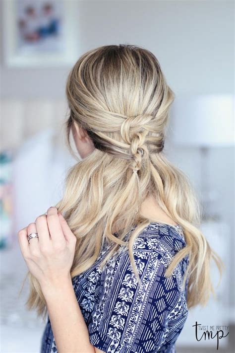 Cute Knotted Half Up Hairstyle Twist Me Pretty