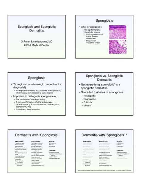 Spongiosis Spongiosis Dermatitis with 'Spongiosis' Dermatitis with ...