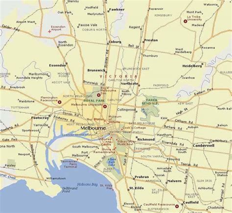 Melbourne Map - Australia