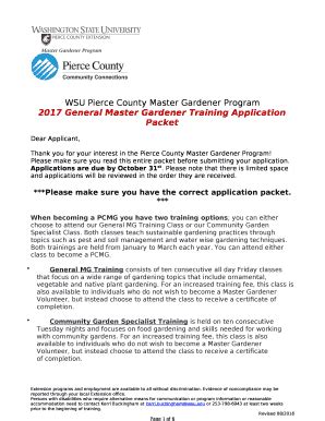 Wsu Pierce County Master Gardener Program Extension Wsu Doc Template