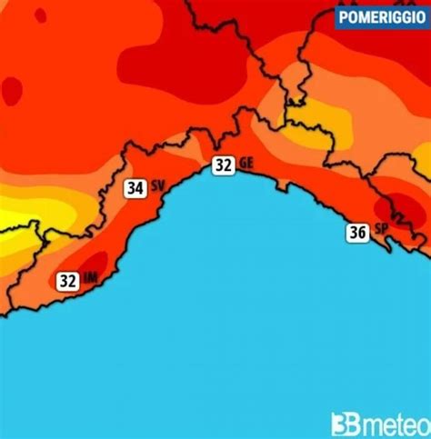 Meteo Liguria Gran Caldo In Arrivo Ben Oltre C Almeno Fino Alla