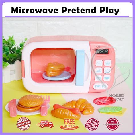 Microwave Oven Pretend Play Ready Stock Shopee Malaysia