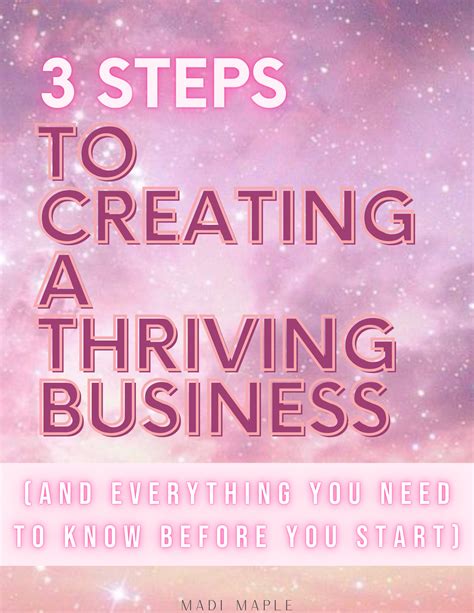 3 Steps To Creating A Thriving Business