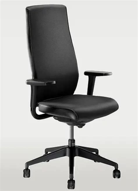 Leather Godrej High Back Office Chair Black At 17427 In Jaipur ID