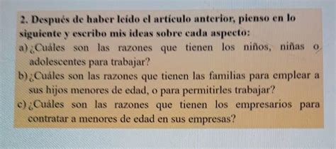 Cuales Son Las Razones Que Tienen Los Ni Os Ni As O Adolescentes Para