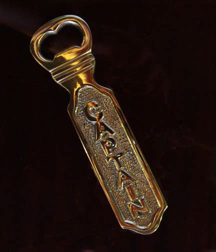 Brass Captain Bottle Opener New Skipjack Nautical Wares