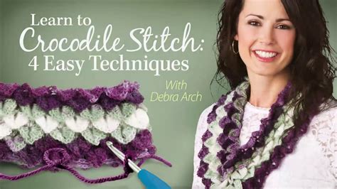 How To Crochet The Crocodile Stitch An Annies Tutorial Youtube